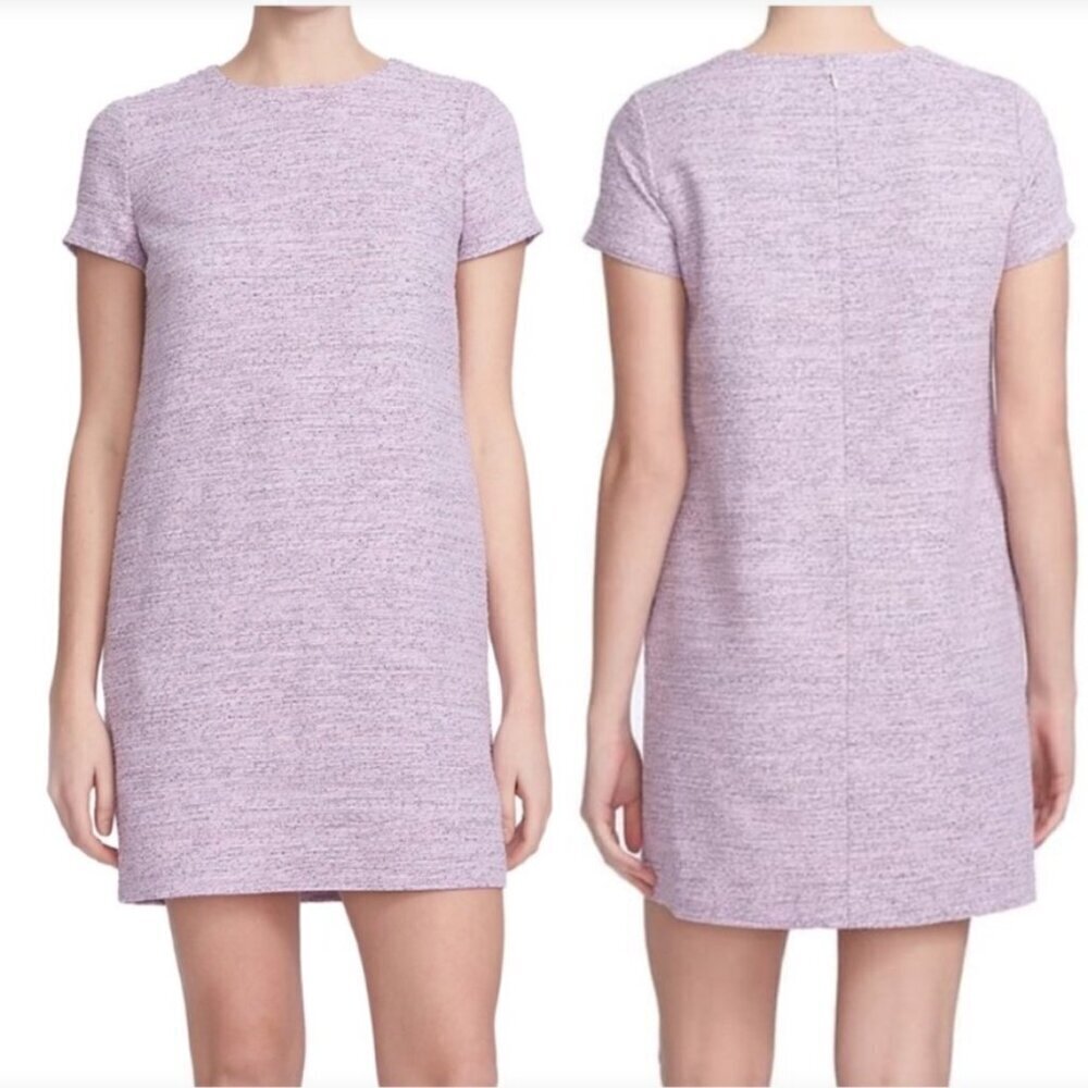 Cece Cynthia Steffe Kayte Lilac Tweed Dress
